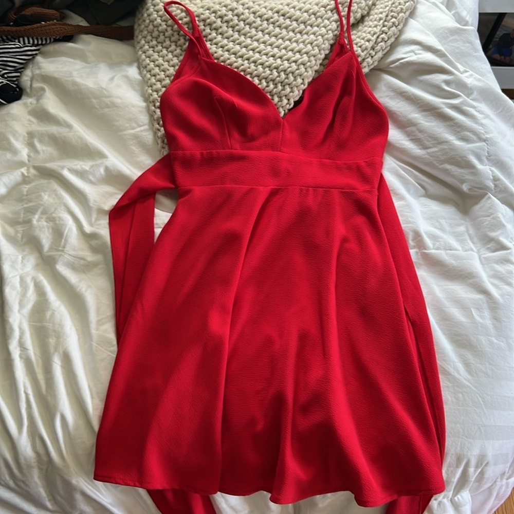 Red dress